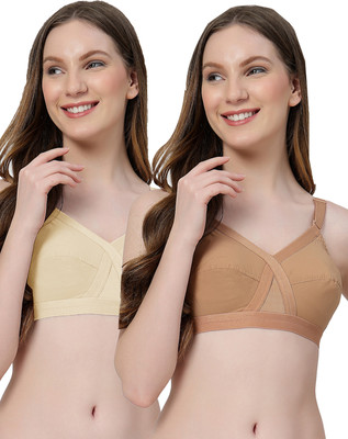 LILY C8811 Women Minimizer Non Padded Bra(Beige, Brown)