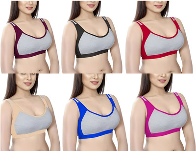 BSproduct Sports Bra Women Sports Non Padded Bra(Multicolor)