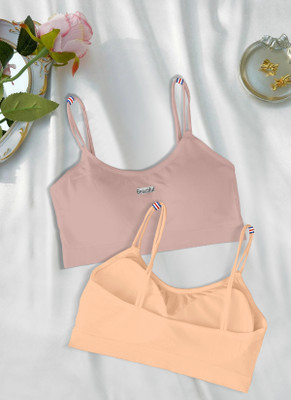 Fashocart 2122-d pink-skin-02-Free Women Full Coverage Lightly Padded Bra(Pink)