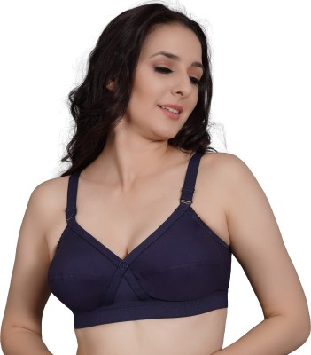 Trylo Women Full Coverage Non Padded Bra(Blue)