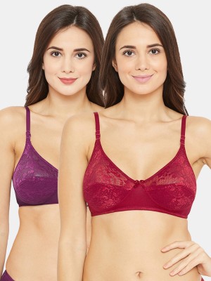 N-gal N-Gal Floral Lace Non Padded Bridal Bra_Pack Of 2 Women Full Coverage Non Padded Bra(Multicolor)