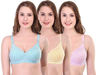 Hothy Padded Bra Women Push-up Lightly Padded Bra(Multicolor)