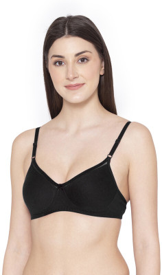 Groversons Paris Beauty Women Full Coverage Non Padded Bra(Black)