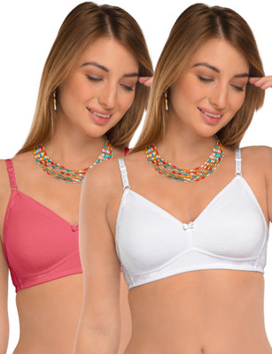 DAISY DEE D'SIZN Women Everyday Non Padded Bra(Orange, White)