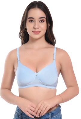 elina Women Full Coverage Heavily Padded Bra(Light Blue)