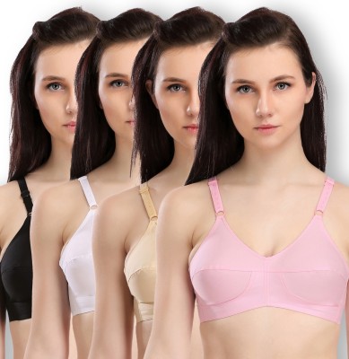 Selfcare Growing Girls Bra( G.G Bra ) Women Full Coverage Non Padded Bra(Beige, Pink, White, Black)