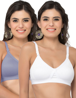 COLLEGE GIRL CG1304 Women Minimizer Lightly Padded Bra(White, Grey)