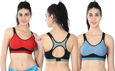 EMPISTO Laicy Women Sports Non Padded Bra(Multicolor)