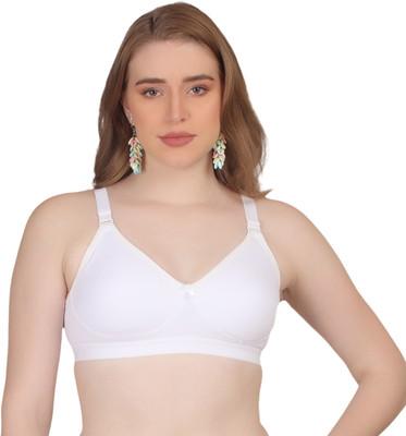 POOJA RAGENEE MOLDED BRA Women Full Coverage Non Padded Bra(White)