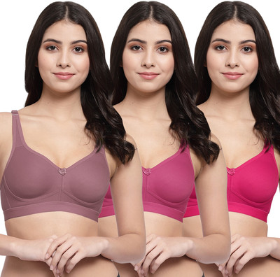 COLLEGE GIRL CG1215 Women Minimizer Lightly Padded Bra(Maroon, Maroon, Pink)