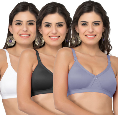 COLLEGE GIRL CG1304 Women Minimizer Lightly Padded Bra(Grey, White, Black)