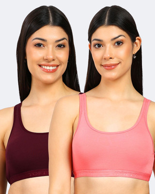 TOFTY Women Sports Non Padded Bra(Multicolor)