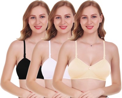 Featherline Casual Seamless Multiway Straps Womens Everyday - Isabel Women T-Shirt Non Padded Bra(Multicolor)