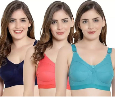 Winsure Full coverage heavy bust Premium Net bra Women Full Coverage Non Padded Bra(Multicolor)