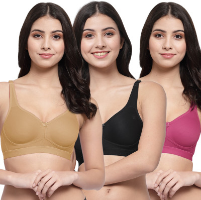 COLLEGE GIRL CG1215 Women Minimizer Lightly Padded Bra(Brown, Black, Purple)