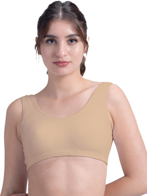 V Star UNIFORM BRA-VSG03 Women Full Coverage Lightly Padded Bra(Beige)