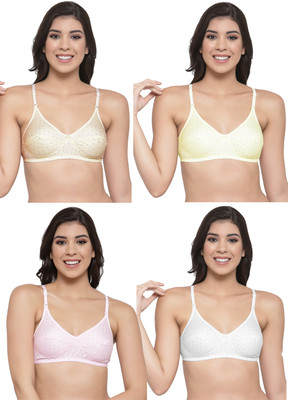 Shyam Sons FLAIR Colors Women Everyday Non Padded Bra(Beige, Yellow, Pink, White)