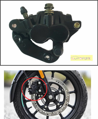 AUTOPLEX Front Brake Caliper Assembly Compatible For Royal Enfield Bullet, Thunderbird Brake Caliper