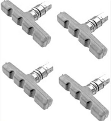 CYCLOWN 4 PCS LONG LASTING ANTIFRICTION CYCLE BRAKE RUBBER Brake Shoe(Grey)