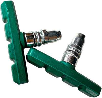 NSV Pack Of 2 Cycle Brake Rubber Shoes For Bicycle Brake Shoe(Green)