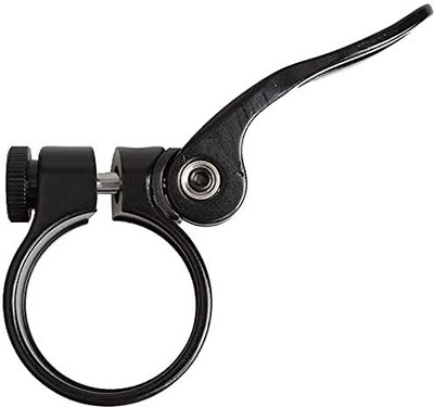 NSV Bicycle Quick Release Seat Post Bolt Binder Clamp 34.9mm (Black) Brake Shoe(Black)