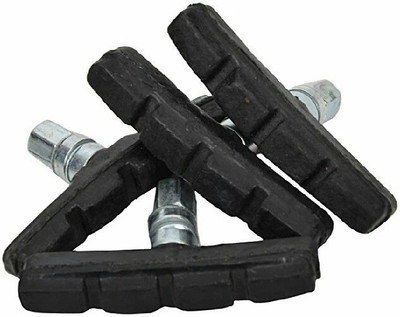 IRONCORE Cycle Brake Shoes 4pc Brake Shoes Power Brake Pads Brake Rubber Set Brake Shoe(Black)