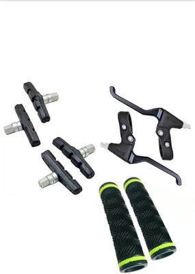 RaceCraft RANGER CYCLE POWER BREAK LEVER AND SHOE WITH handle grip Brake Shoe(Black)