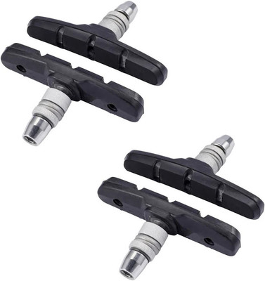 THE MORNING PLAY V-Brake System Brake Shoe Pads Pack of 4 for cycles Brake Shoe(Black)