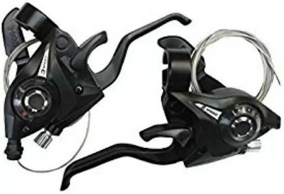 CYCLOWN ALL ALLOY PREMIUM QUALITY FRONT & REAR 3X7 21 SPED SHIIMANO GEAR SHIFTER Brake Shoe(Black)