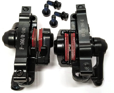 Dcz Disk Brake Caliper Machine 2pcs Set Bicycle Brake Disk Brake Shoe(Black)