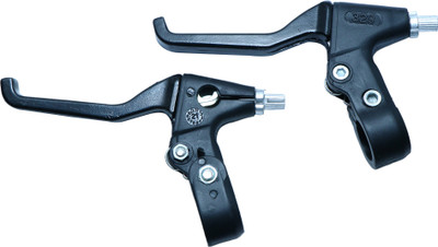 GINNI 24T-26T Alloy Brake Lever Black Brake Shoe(Black)