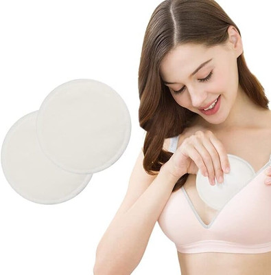 SAFJEE NURSING BREST PAD REUSABLE/WASHABLE (PACK OF 2)(2 Pieces)