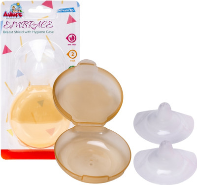 Adore Embrace Premium Super Soft Silicon Breast Shield with Storage Case Breast Nipple Shield(Reusable)