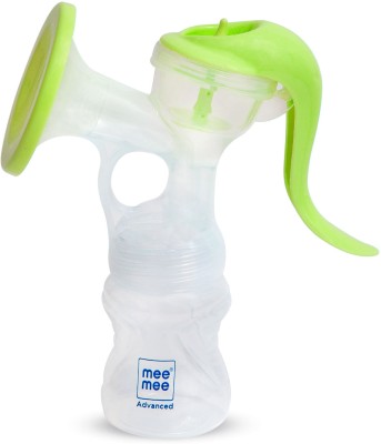 MeeMee Manual Breast Pump for Nursing & Breastfeeding |Soft & Gentle  - Manual(Green)