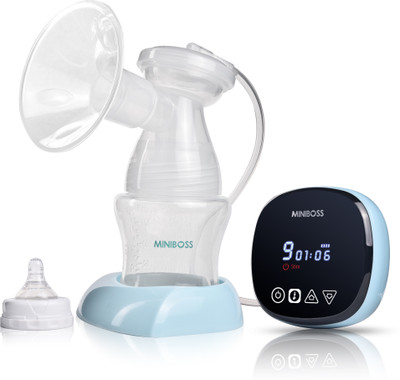 Miniboss Electric Intelligent Wireless Automatic Breast Pump with Digital Timer, 3 Modes  - Electric(White)