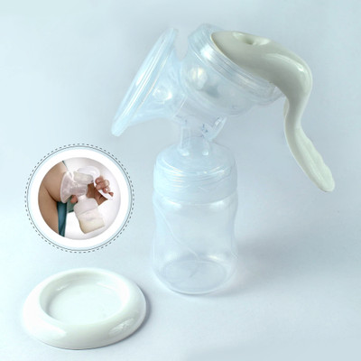 AKI Adjustable Pumping One Hand System comfortable Breast pump  - Manual(White)