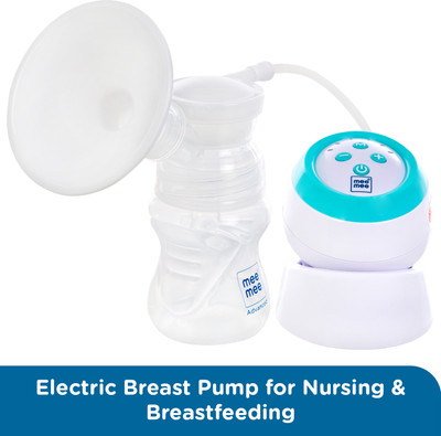 MeeMee Electric Breast Pump for Nursing & Breastfeeding |Soft & Gentle  - Manual(Blue)