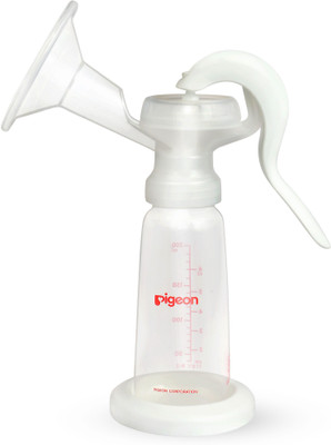 Pigeon Manual Breast Pump With PP,Less Fuss,Less Hassle,Adjustable Pumping  - Manual(White)