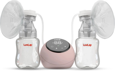 LuvLap Adore Double Electric Breast Pump with 2 Phase Pumping , Rechargeable Batter  - Electric(White)