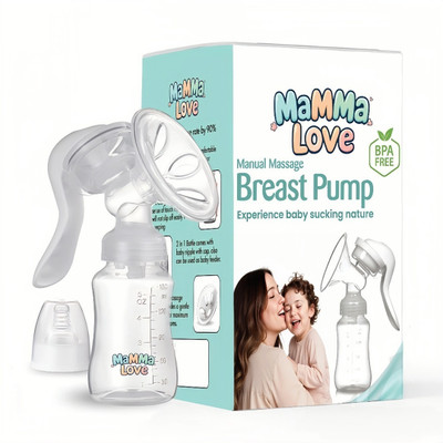 Mamma Love Manual Breast Pump (Experience Sucking Nature)  - Manual(White)