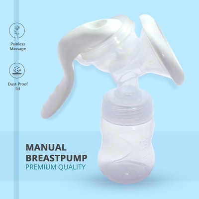 Anu Breast Pump comfortable and Dual Mode /Less Fuss,Less Hassle - Manual (White)  - Manual(White)