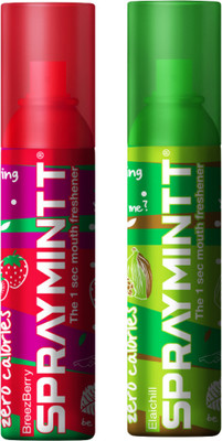 Spraymintt 1 Second Instant Mouth Freshener Combo - Breezeberry + Elaichill Spray(30 g)