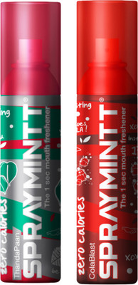 Spraymintt 1 Second Instant Mouth Freshener Combo - Thandapaan + Colablast Spray(30 g)