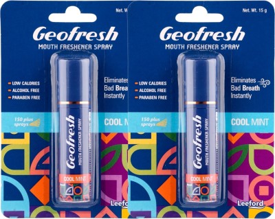 Geofresh Leeford Geofresh Ayurvedic Mouth Freshener ( 2 pcs Combo) Spray (15 g) Spray(30 g)