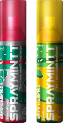 Spraymintt 1 Second Instant Mouth Freshener Combo - Thandapaan + Aamburst Spray(30 g)