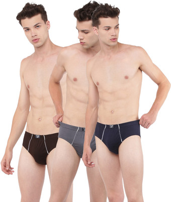 Dollar Men Dollar Lehar Super Combed Cotton Mens Brief -Pack of 3- Actual Colour May Vary Brief