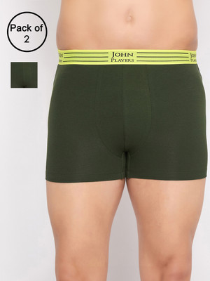 John Players Men Pack of 2 Cotton Green Comfort Fit Brief