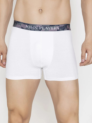 John Players Men Contoured Crotch Cotton Fabric (White) Brief