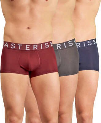 Asterisk Men MicroModal Trunk 3X Softer Than Cotton Underwer Trunk For Men Brief