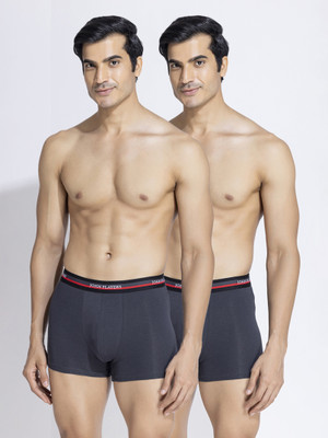 John Players Men Contoured Crotch Cotton Fabric (Grey) Brief